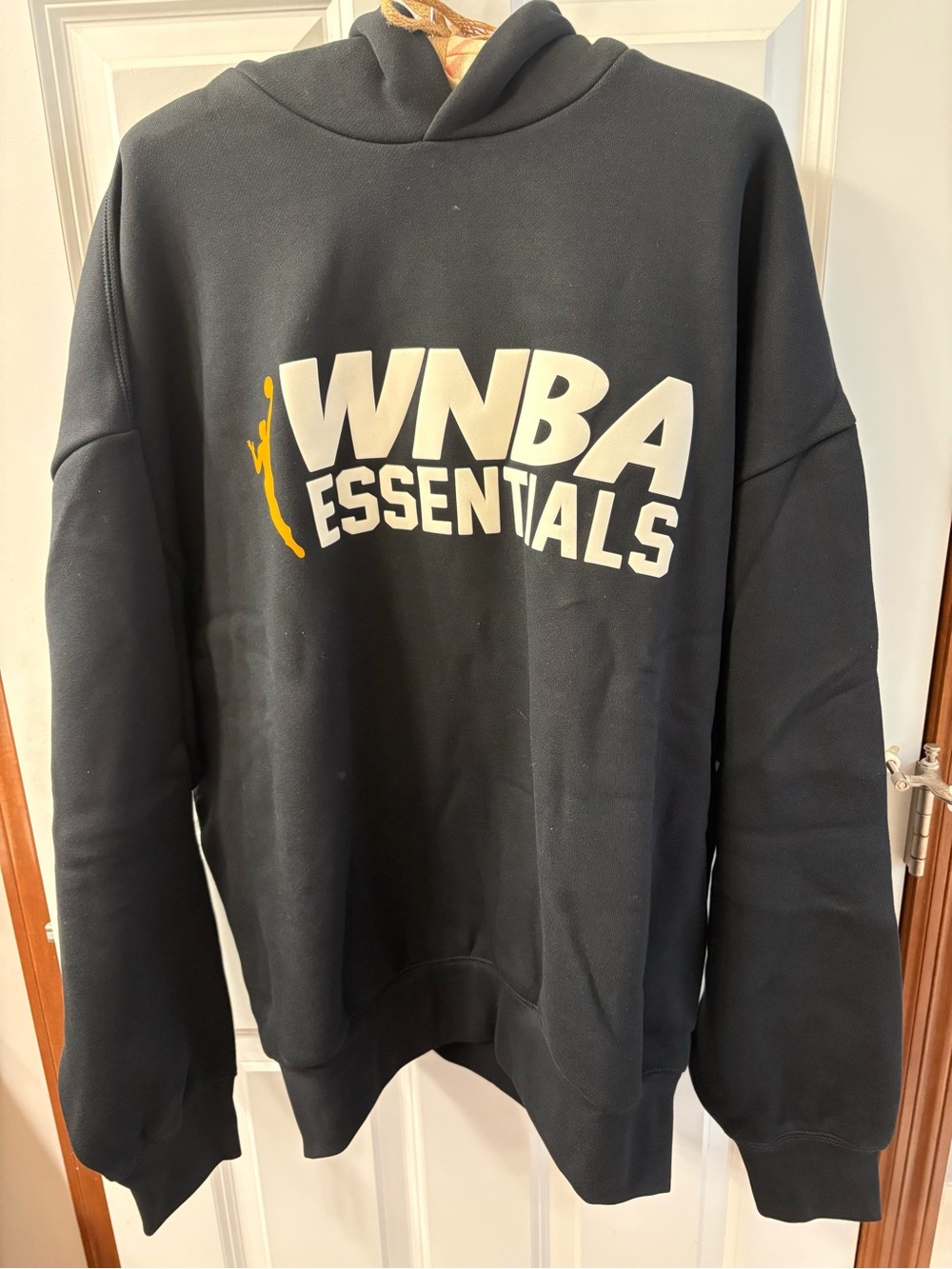 New! WNBA Essentials Unisex Black Hoodie Sweatshirt
